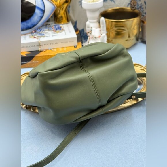 🆕 OROTON 🧿 NWOT Emilia Soft Mini Tote with Crossbody Strap, Khaki Green - Picture 8 of 16